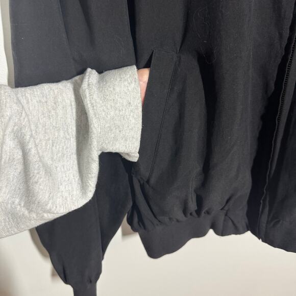 Torriani Jacket Mens Black Bomber Silk Classic Minimal Party Dressy Closet Stapl - Picture 7 of 9